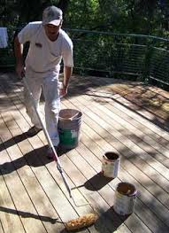 Now this is my high tech deck board straightening tool right here. How To Restore Maintain A Wood Deck Hometips