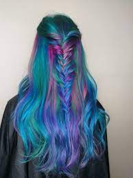 It S Unicorn And Mermaid Mesh Up The Most Dreamy Hair Colour You Can Imagine Yay Or Nay Stylis Hair Colour Design Japanese Hair Salon Hair Color Rainbow