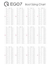 Sizing Charts Beval