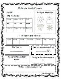 The 2 Teaching Divas Calendar Math Journal Calendar Math Math Journals Kindergarten Calendar