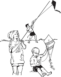 Step 3 this is the colouring step. Childrens Flying Kite Drawing Dunia Belajar