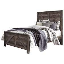 Wynnlow gray panel bedroom set. Signature Design By Ashley Wynnlow Queen Crossbuck Panel Bed Wayside Furniture Panel Beds
