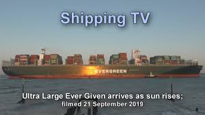 Bulbous bows look weird but modify how water flows around the bow, making ships more. Ultra Large Ever Given Arrives As The Sun Rises 21 September 2019 Youtube