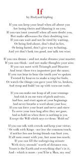 Pin By Milly Portillo On Words For Getting Through In 2020 Inspirational Speeches If Rudyard Kipling Words