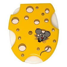 Mouse And Cheese Toilet Seat Easy To Clean Moisture Resistant Non Porous Surface Due To The Multiple Toilet Seat Novelty Toilet Seats Coloured Toilet Seats