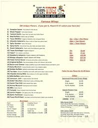 Maybe you would like to learn more about one of these? Wild West Wingz Menu In Big Spring Texas Usa