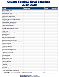 printable college football bowl schedule pickem sheet