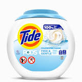 Tide PODS Free and Gentle Laundry Detegent Pacs | Tide