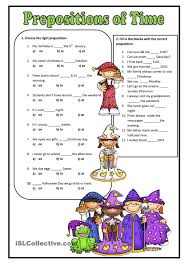 Prepositions Of Time Teaching Prepositions Prepositions English Teaching Materials