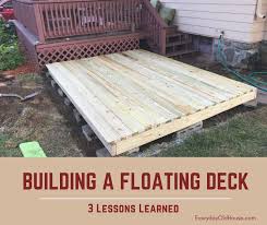 Consumer and builder accept all responsibility and liability for all aspects of the use of any plan found on this website. 3 Lessons Learned By Building The Spruce S Floating Deck For Under 300 Everyday Old House