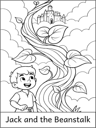 Jack and the Beanstalk Coloring Book