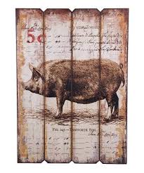 Take A Look At This Pig Rustic Wall Art By Home Essentials And Beyond On Zulily Today Pig Art Pig Decor Pig Pictures