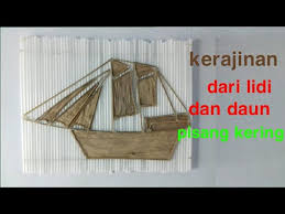 Pisang sale yang digoreng tepung inilah yang disebut pisang sale kering. Kerajinan Tangan Dari Lidi Dan Daun Pisang Kering Youtube