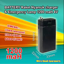 Lalu saya ganti sudah nyala, tapi saat. Baterai Raket Nyamuk Dan Emergency Lamp 1200 Mah 4v Lazada Indonesia