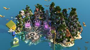 Collection of the best minecraft pe maps and game worlds for download. A Tropical Spawn I Made For A Server 600x600 Minecraft