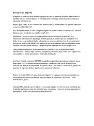 Juego organizado concepto / escribir es el acto comunicativo donde consiste en organizar una serie de conceptos o ideas en. Concepto De Deporte Pdf Deportes Cognicion