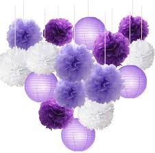 Maybe you would like to learn more about one of these? Paper Flowers Decorations Pack Of 16 Pcs Purple Paper Flowers For For Wedding Birthday Baby Shower Bachelorette Nursery Decor Walmart Com Walmart Com