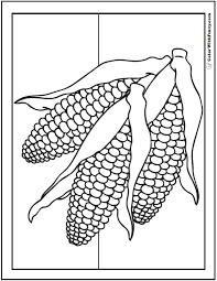 Primarygames is the fun place to learn and play! Corn Coloring Pages Three Ears Summer Or Fall