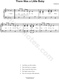 Traditional There Was A Little Baby Sheet Music Easy Piano In F Major Download Print Sheet Music Baby Christmas Songs Download Sheet Music