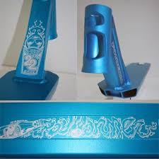 The product was a purple on black scooter zone twizzler wheel with raymond's signature etching on. Raymond Warner Scootipedia Wiki Fandom