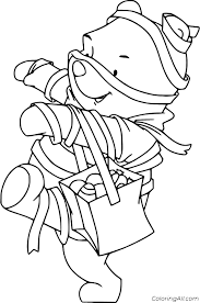 Winnie the pooh halloween coloring pages. Disney Halloween Coloring Pages Coloringall