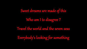 Sweet Dreams Are Made Of This Lyrics Marilyn Manson Marilyn Manson Sweet Dreams Lyrics Marilyn Manson Lyrics Screamo Bands