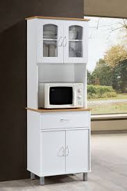standing kitchen cabinet, white