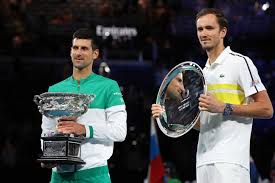 The utr win probability gives medvedev a slight edge at 59%, meaning there is a 100% chance. Dominant Djokovic Beats Medvedev To Win Ninth Australian Open Sports Malay Mail