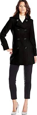 Calvin klein double breasted pea coat. Amazon Com Anne Klein Women S Classic Double Breasted Coat Clothing