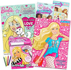 Classic vintage barbie coloring pages. Amazon Com Barbie Coloring And Activity Book Super Set 4 Barbie Books With Over 25 Barbie Stickers Barbie Party Pack Toys Games