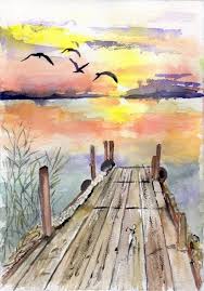 A wide variety of watercolor landscape paintings options are available to you, such as subjects, print method, and style. Pin By Carmelo Brischetta On Dipinti Watercolor Landscape Paintings Watercolor Art Landscape Watercolor Paintings For Beginners