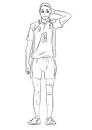 It contains 26 pages with a page for each letter. Asahi Azumane From Haikyuu Coloring Page Free Printable Coloring Pages For Kids