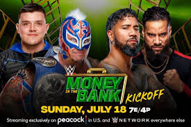The audience cheers for the kickoff show panel as booker t, jerry lawler, jbl, and peter rosenberg sit with kayla braxton. Pudgbi9lnpl4xm