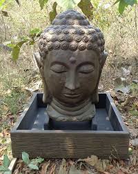 Wanda Collection Fontaine De Jardin Tete De Bouddha 1 M 30 Brun Fontaine De Jardin Tete De Bouddha Bouddha Jardin