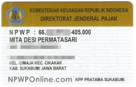 Cara membuat npwp secara online sadar pajak. Contoh Kartu Npwp Pribadi