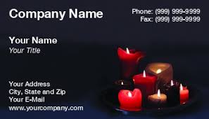 Choose a suitable color, and then continue to the briefing option. Candles Business Cards
