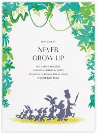 Disney Peter Pan Party Disney Birthday Party Birthday Invitations Kids