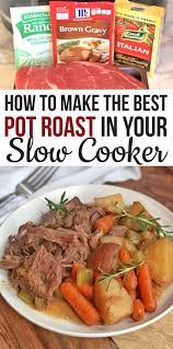 When this craving strikes, nothing else will do. The Best Easy Slow Cooker Pot Roast Made With Ranch Brown Gravy Italian Dressing Mix