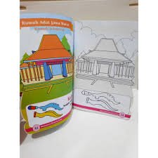 Di bawah ini kumpulan gambar sketsa rumah adat jawa barat, mungkin bisa dijadikan sebagai gambar mewarnai atau sebagai bahan inspirasi bagi yang ingin. Buku Anak Mewarnai Rumah Adat Untuk Anak Shopee Indonesia