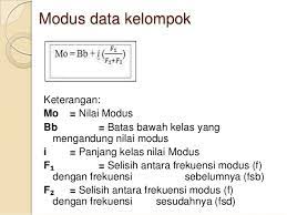Cara menghitung modus data kelompok dapat dilakukan dengan menggunakan rumus yang tersedia. Statistik 2 Mean Median Modus Data Kelompok