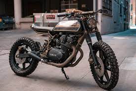 Txxs Chainsaw Yamaha Xs500 Scrambler Bikebound Scrambler Honda Dominator Vintage Motocross