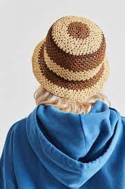 Women S Essex Raffia Bucket Hat Tan Brown In 2021 Crochet Bucket Hat Hat Aesthetic Aesthetic Crochet