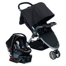 Britax Dual Comfort Travel System Gray Black Car Seat Stroller Combo Baby Car Seats Travel System