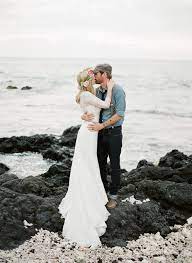 Also, how beautiful are those. Rustic Bohemian Elopement In Hawaii