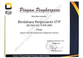Cv ijazah transkrip nilai skl sertifikat penghargaan. Piagam Penghargaan Stip Jakarta