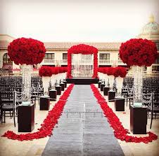 Black And White Wedding Ceremony Decorations Red Black And White Ceremony Weddingideasblackandwhite Red Wedding Decorations Red Wedding Theme Red Wedding