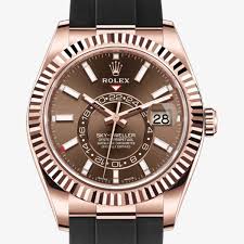 Rolex Sky Dweller Oyster 42 Mm Everose Gold M326235 0005 Sky Dweller Rolex Watches Goldsmiths
