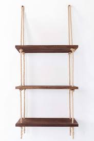 mkouo holz hangendes regal wandschaukel lagerregale jute seil organisator rack boho deko 3 tier in 2021 lagerregale hangeregal kuche aufbewahrung regale