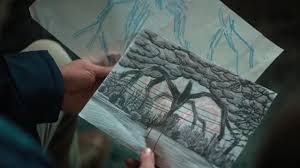 The Drawing Will Byers Noah Schnapp Of The Monster Of The Shadow In Stranger Things S02e02 Spotern The mind flayer, aka the shadow monster, is the big bad wolf of stranger things 2, and it can psychically control people and other monsters. the drawing will byers noah schnapp