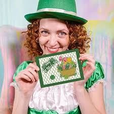 Amazon.com: INFUNLY St Patrick Stamps and Dies for Card Making Gnome Clear  Stamps and Die Cuts Lucky Clover Stamp Cutting Dies Basket Transparent  Stamps for DIY Scrapbooking Journaling Album Decor Paper Crafts